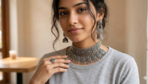 ewelry set oxidised stylish design